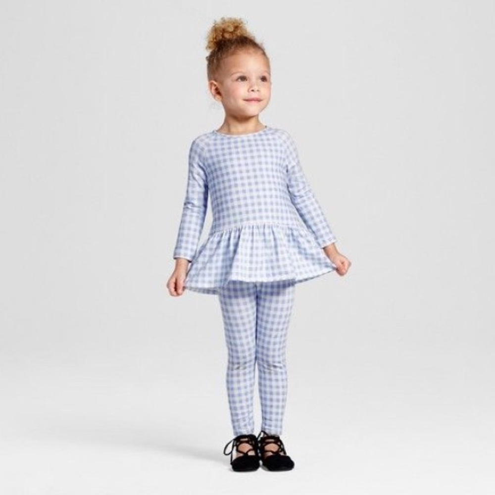 Toddler Girls' Peplum Top and Pant set